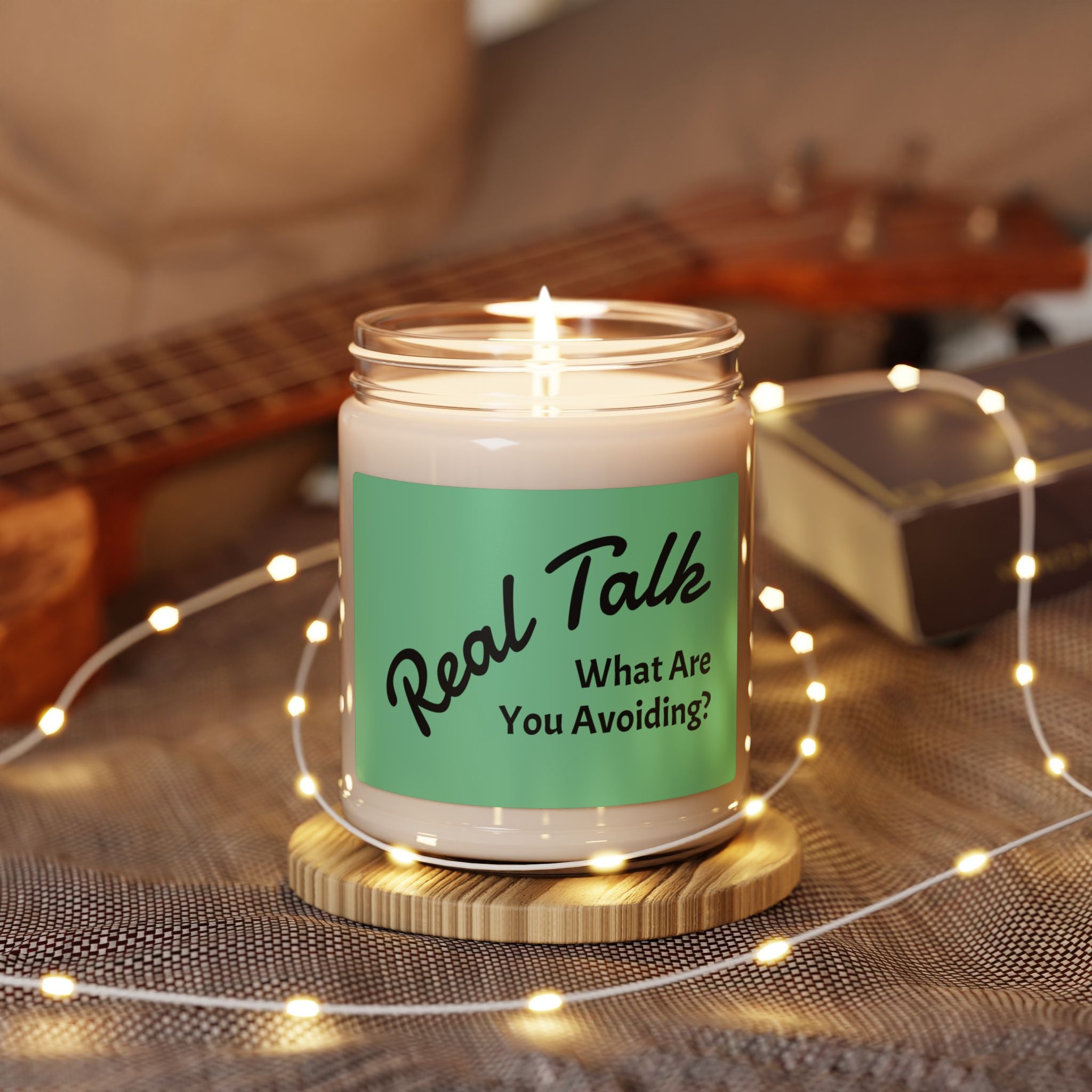 Real Talk Soy Candle — "What Are You Avoiding?" 9oz Scented Jar