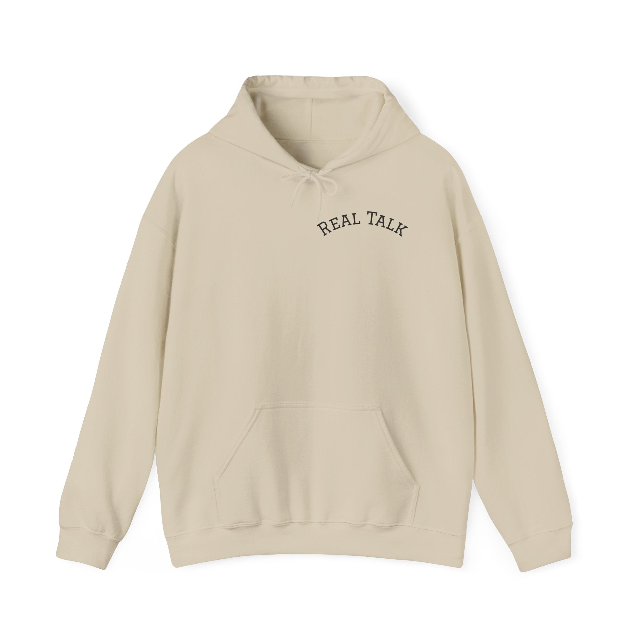 Real Talk Hoodie – "Be Who You Are" Inspirational Pullover