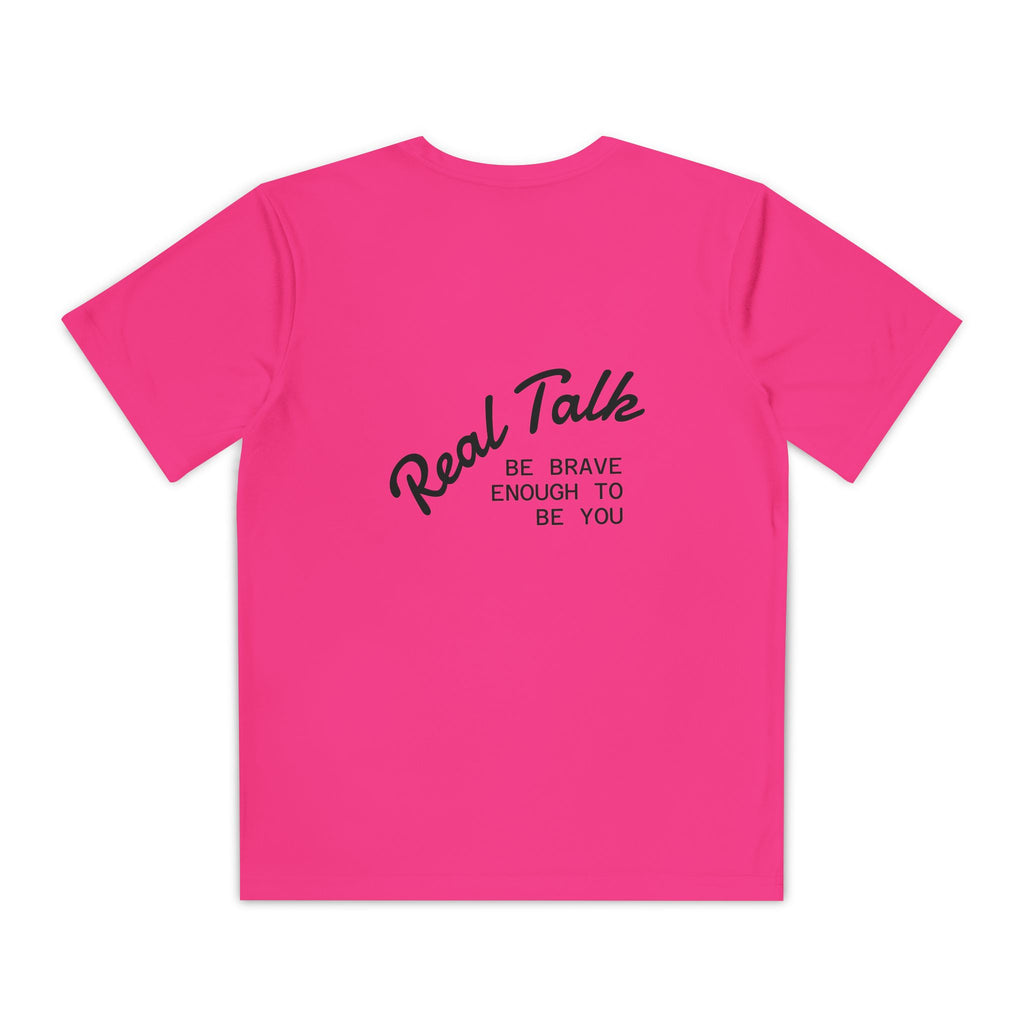 Youth Tee — "Real Talk: Be Brave Enough to Be You" Motivational Youth Shirt