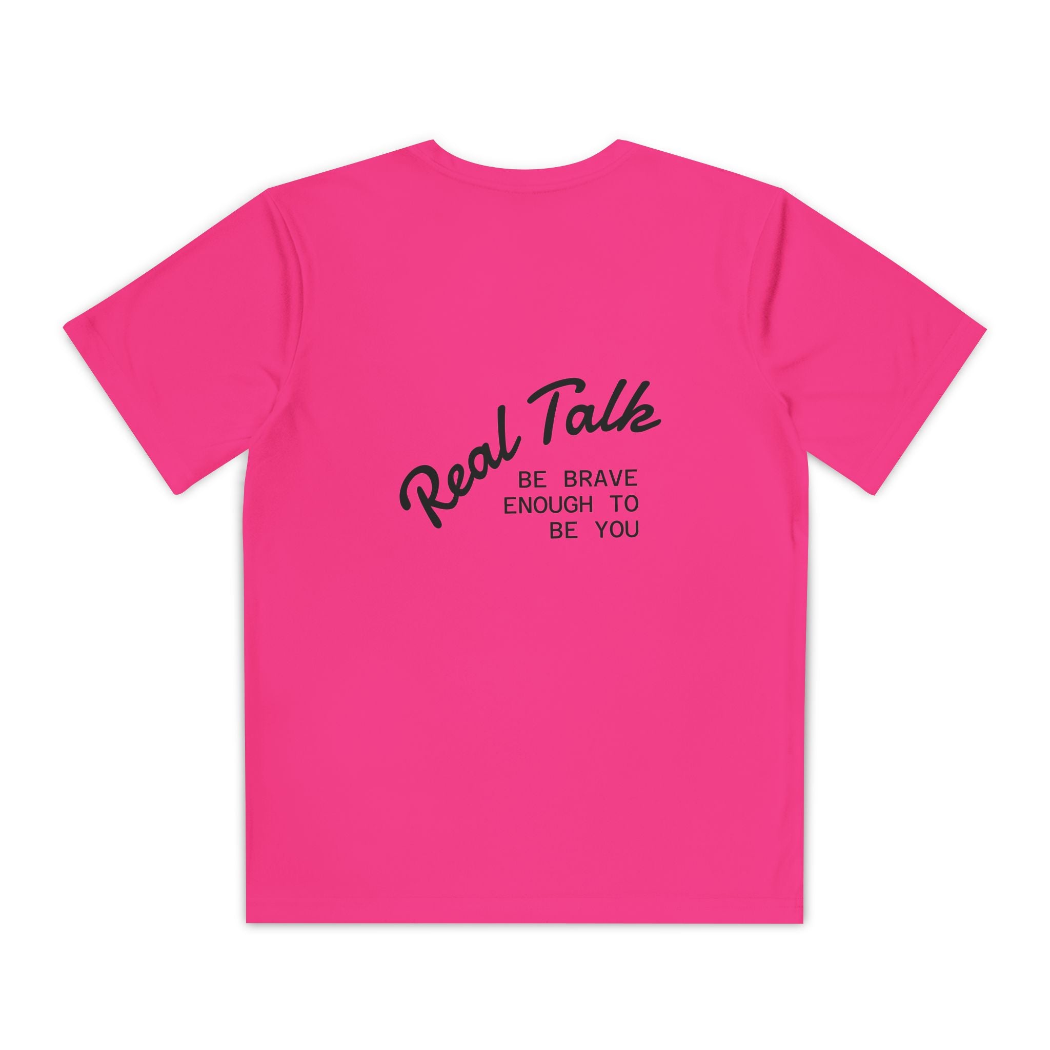 Youth Tee — "Real Talk: Be Brave Enough to Be You" Motivational Youth Shirt