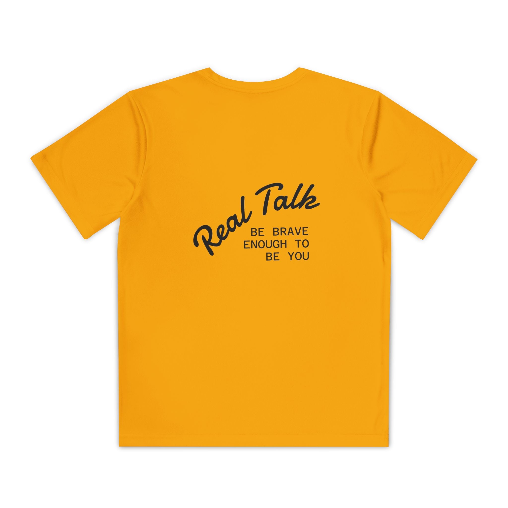 Youth Tee — "Real Talk: Be Brave Enough to Be You" Motivational Youth Shirt