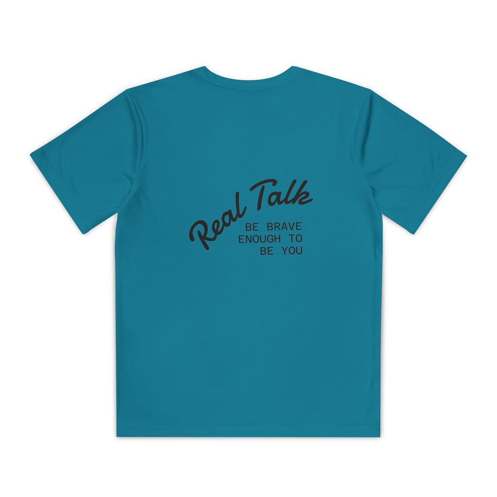 Youth Tee — "Real Talk: Be Brave Enough to Be You" Motivational Youth Shirt