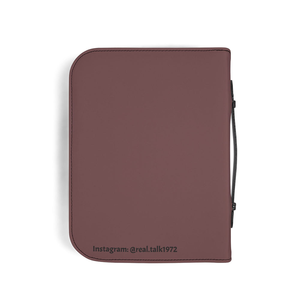Bible Cover — "Real Talk: Let Go & Let God" Zippered Bible Case