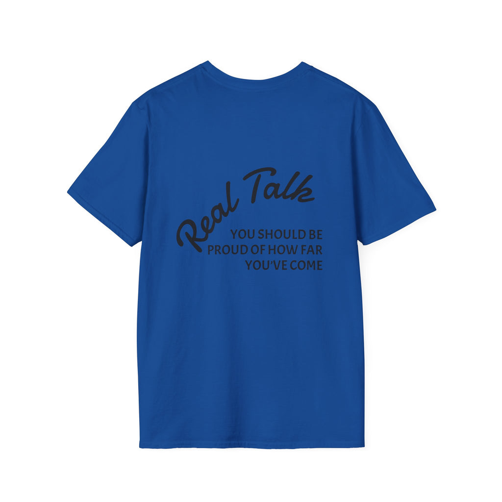 Real Talk Tee — Minimalist Chest Script T-Shirt
