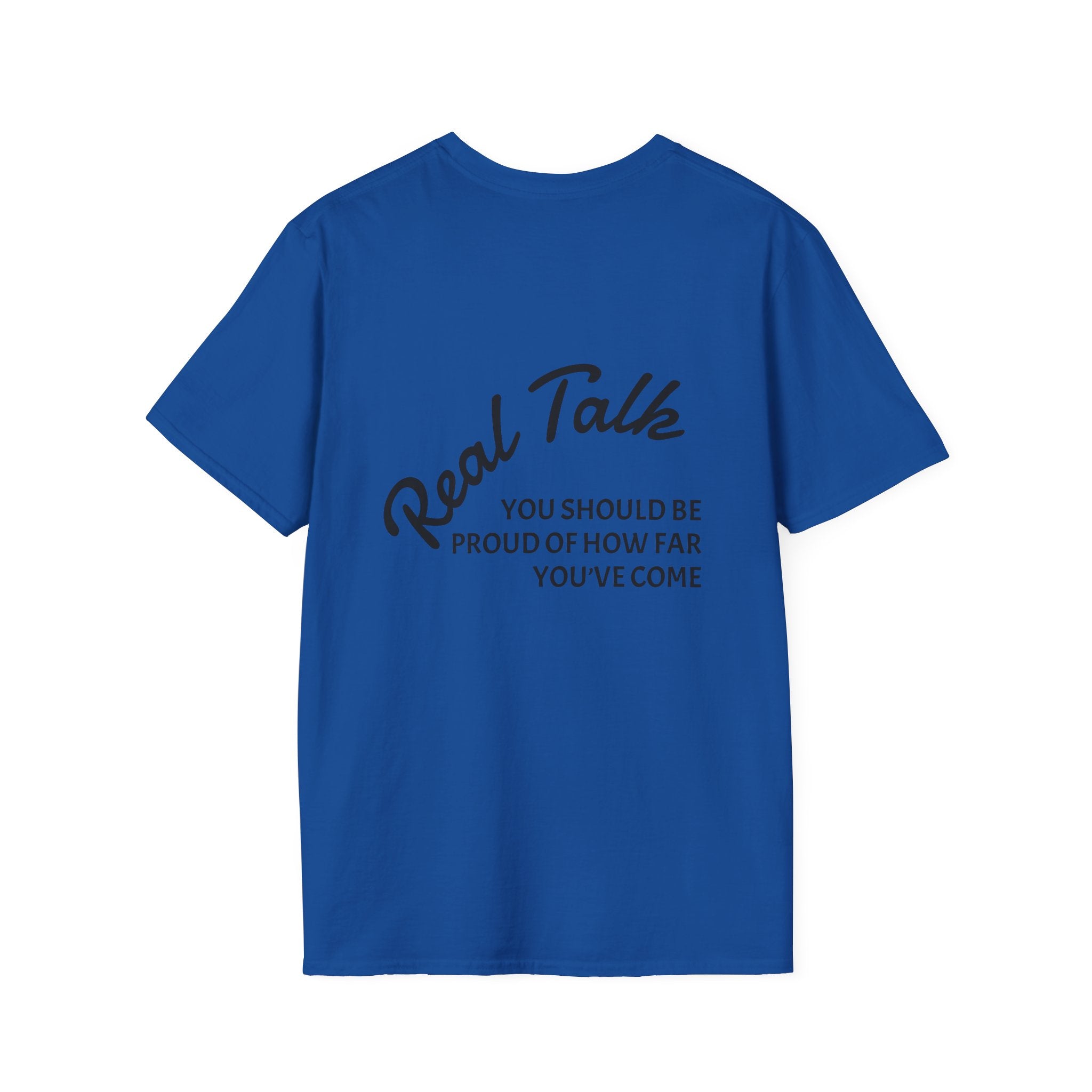Real Talk Tee — Minimalist Chest Script T-Shirt