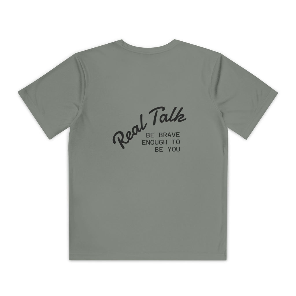 Youth Tee — "Real Talk: Be Brave Enough to Be You" Motivational Youth Shirt
