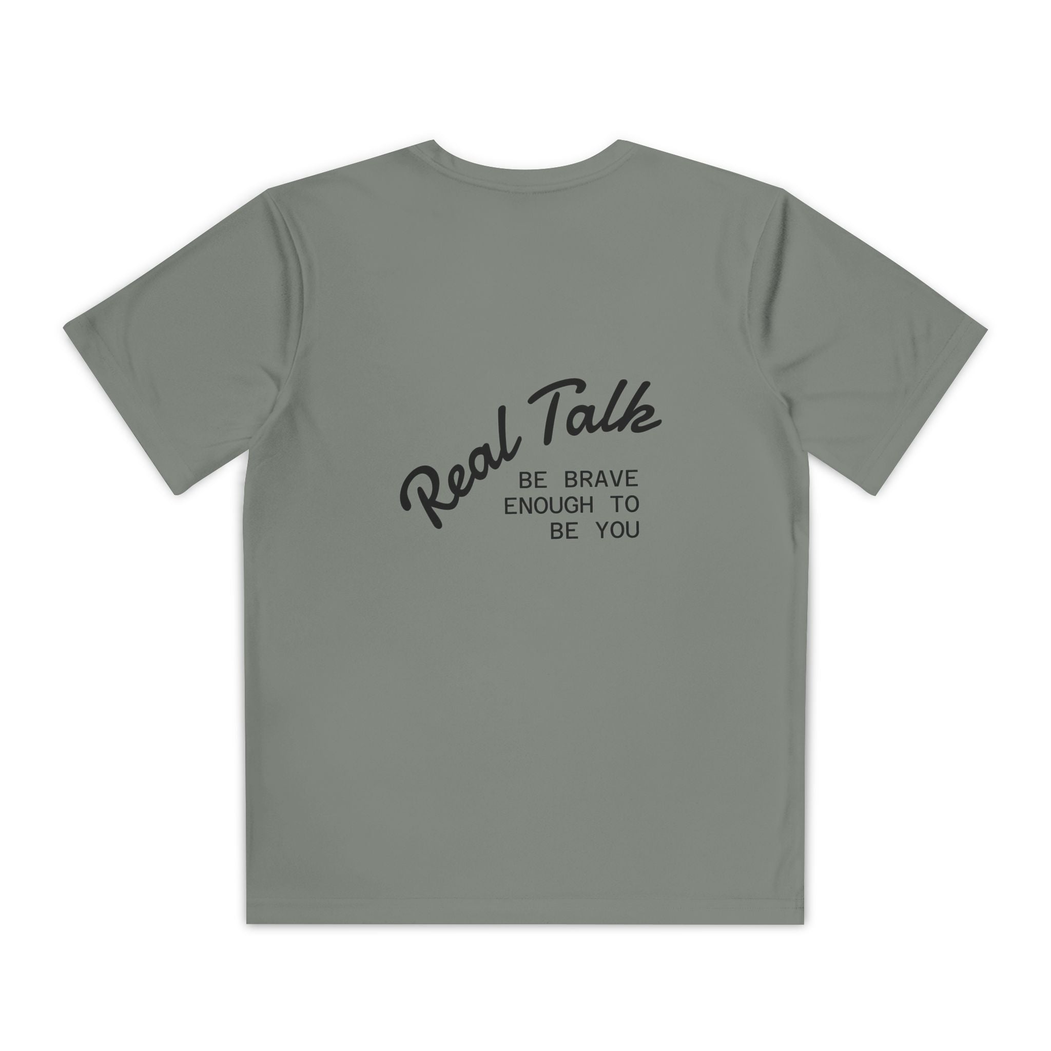 Youth Tee — "Real Talk: Be Brave Enough to Be You" Motivational Youth Shirt