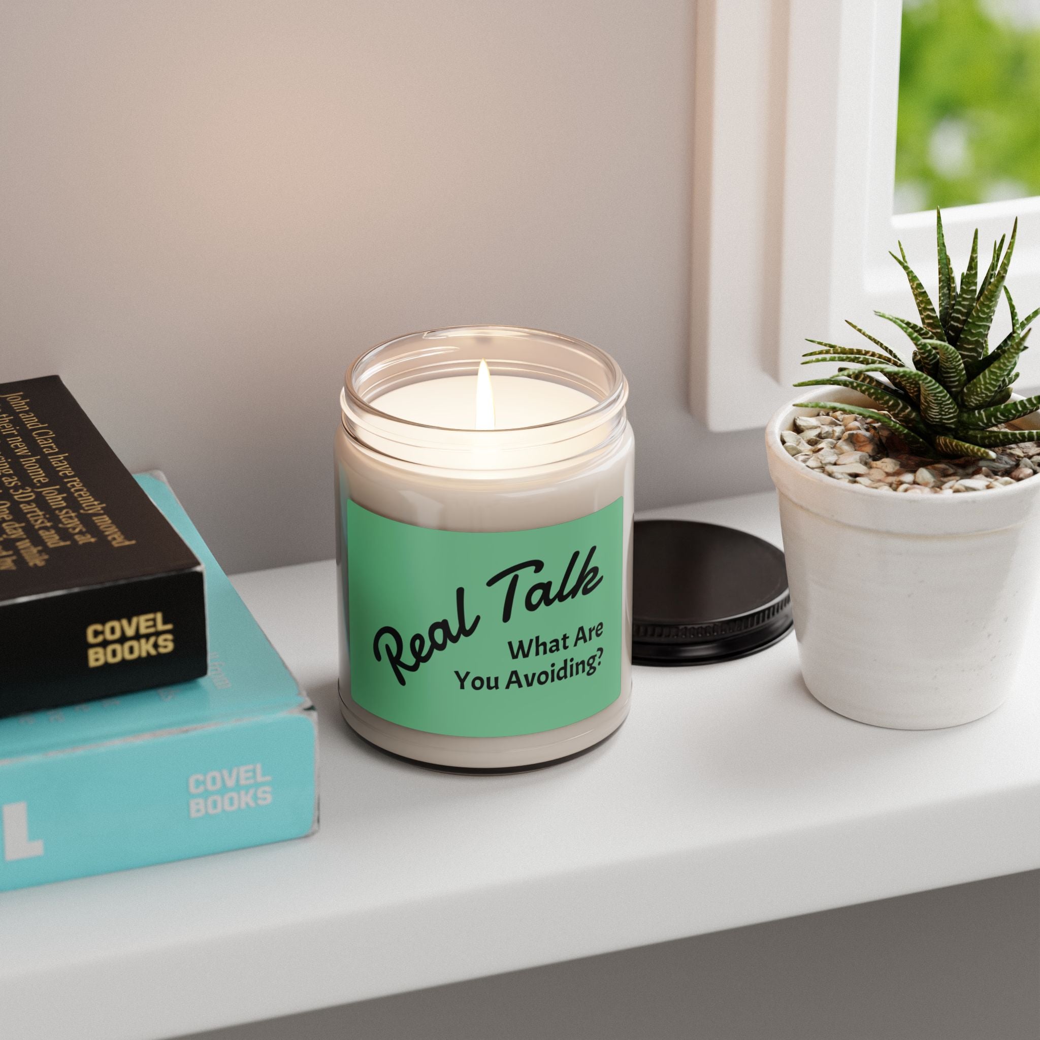 Real Talk Soy Candle — "What Are You Avoiding?" 9oz Scented Jar