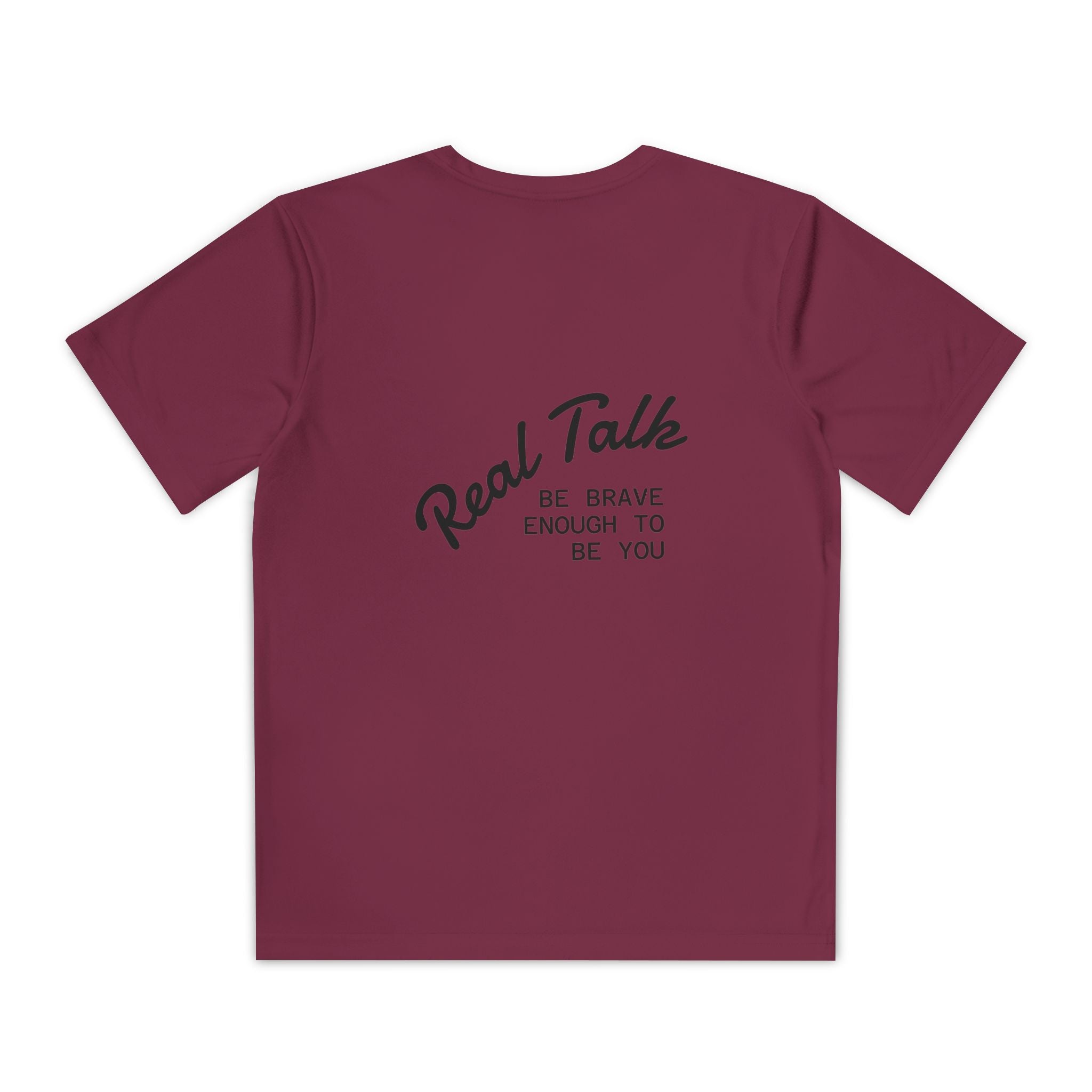 Youth Tee — "Real Talk: Be Brave Enough to Be You" Motivational Youth Shirt