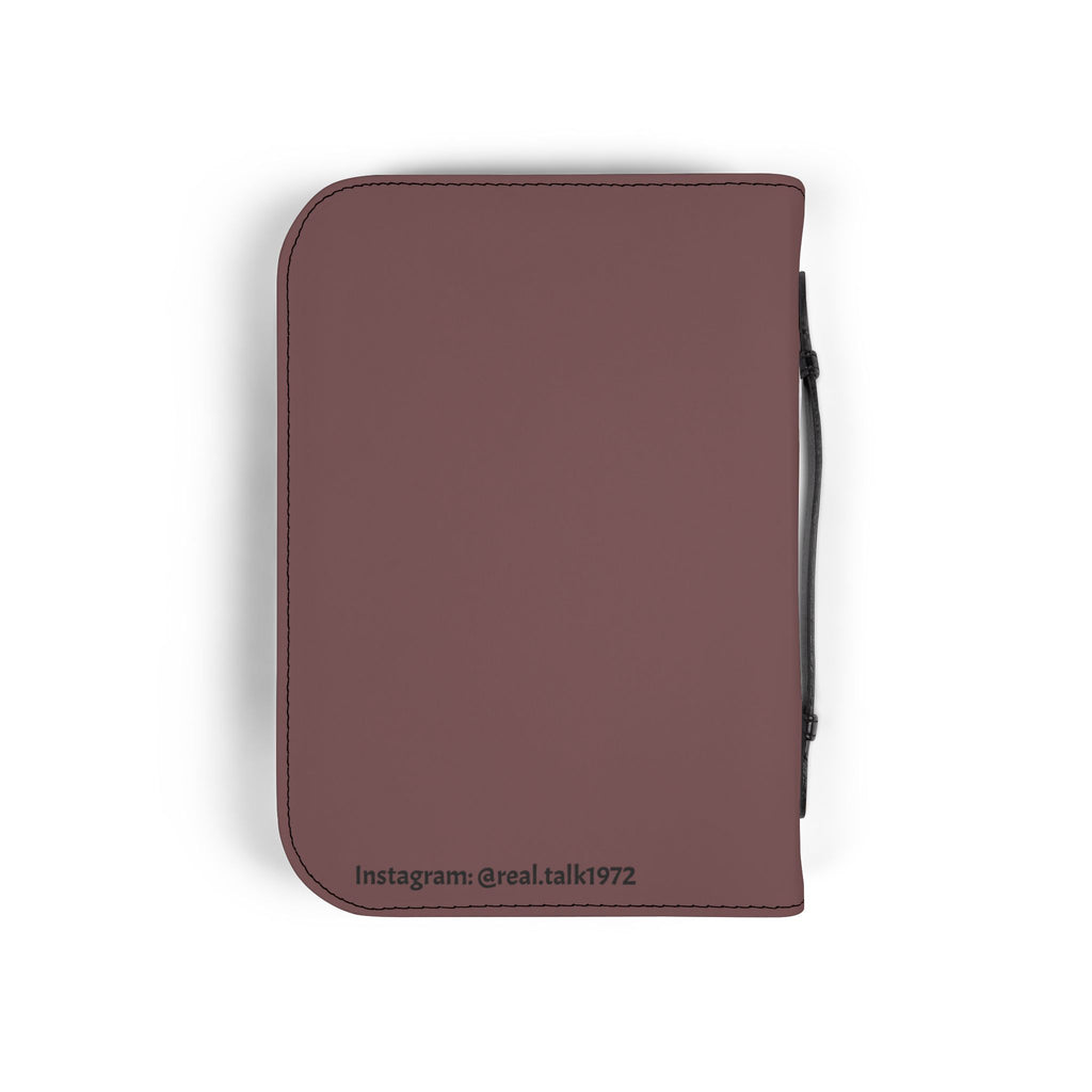 Bible Cover — "Real Talk: Let Go & Let God" Zippered Bible Case
