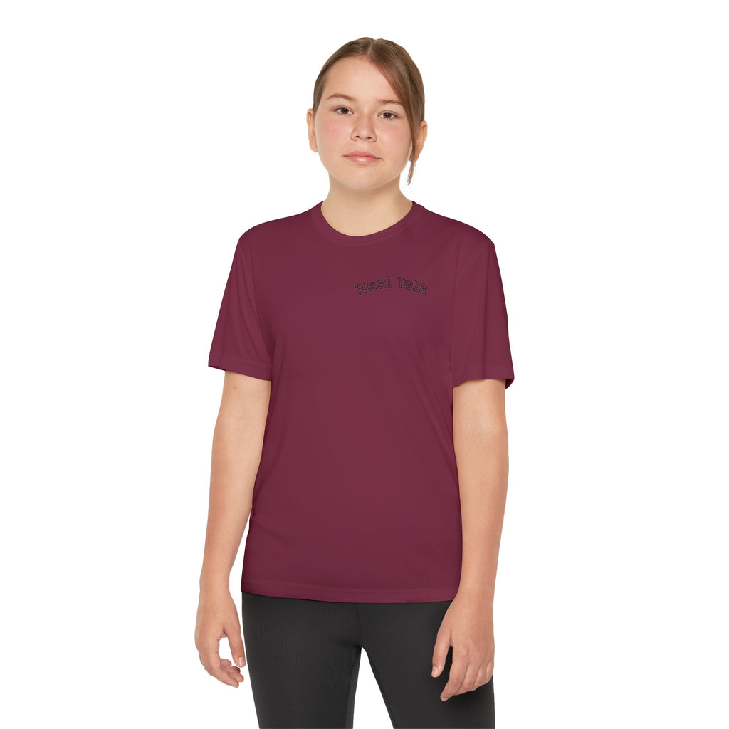 Youth Tee — "Real Talk: Be Brave Enough to Be You" Motivational Youth Shirt
