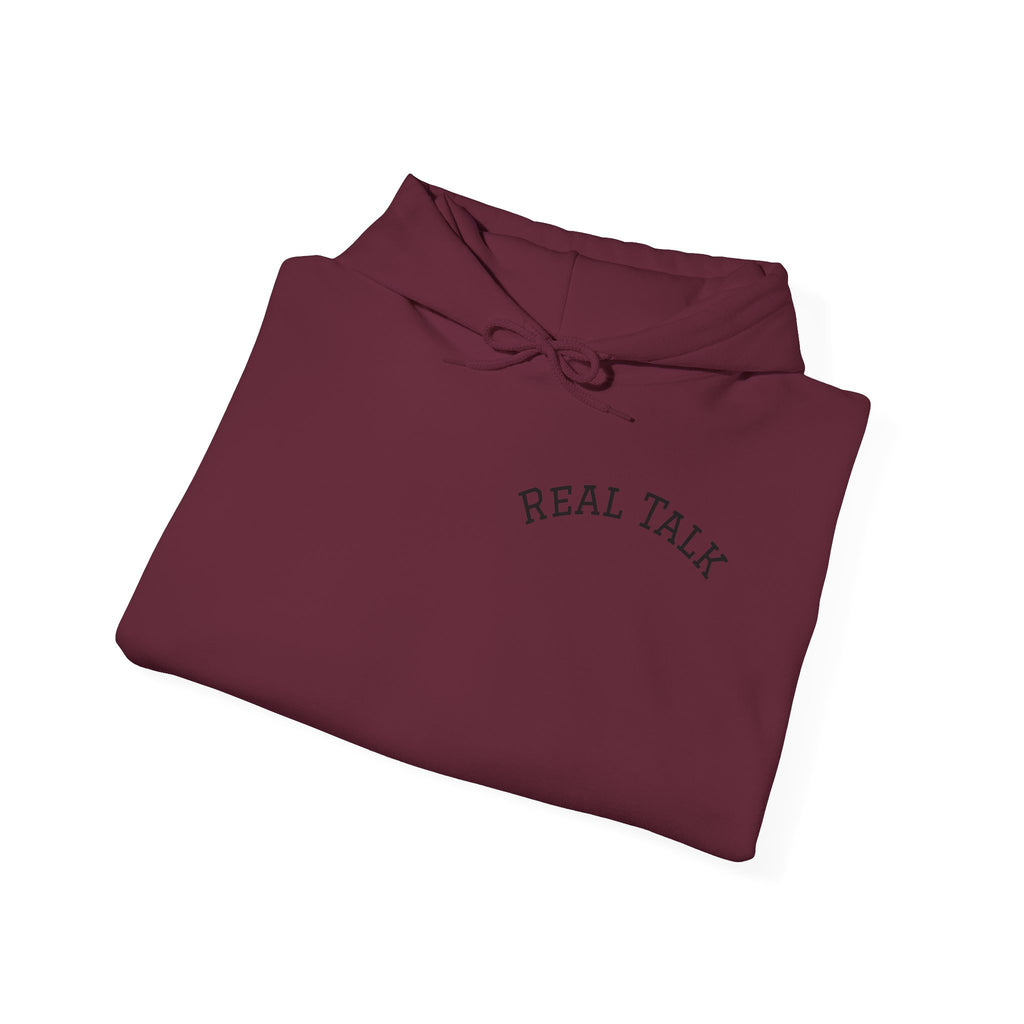 Real Talk Hoodie – "Be Who You Are" Inspirational Pullover