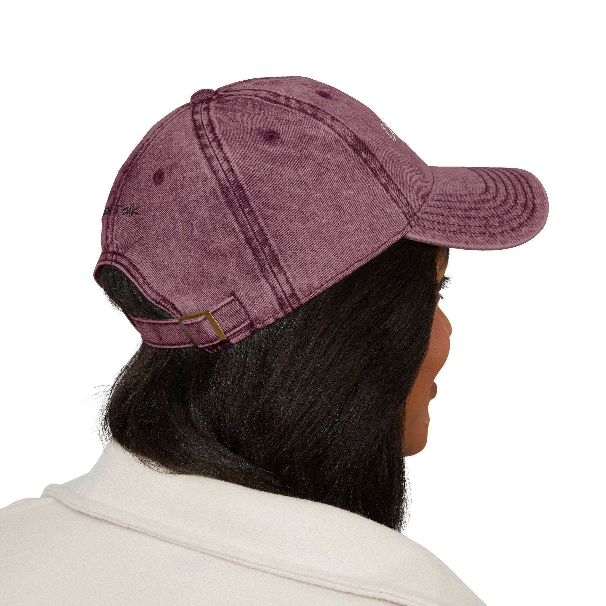 "Choose You" Embroidered Vintage Cap — Distressed Red Baseball Hat for Self-Love & Everyday Wear