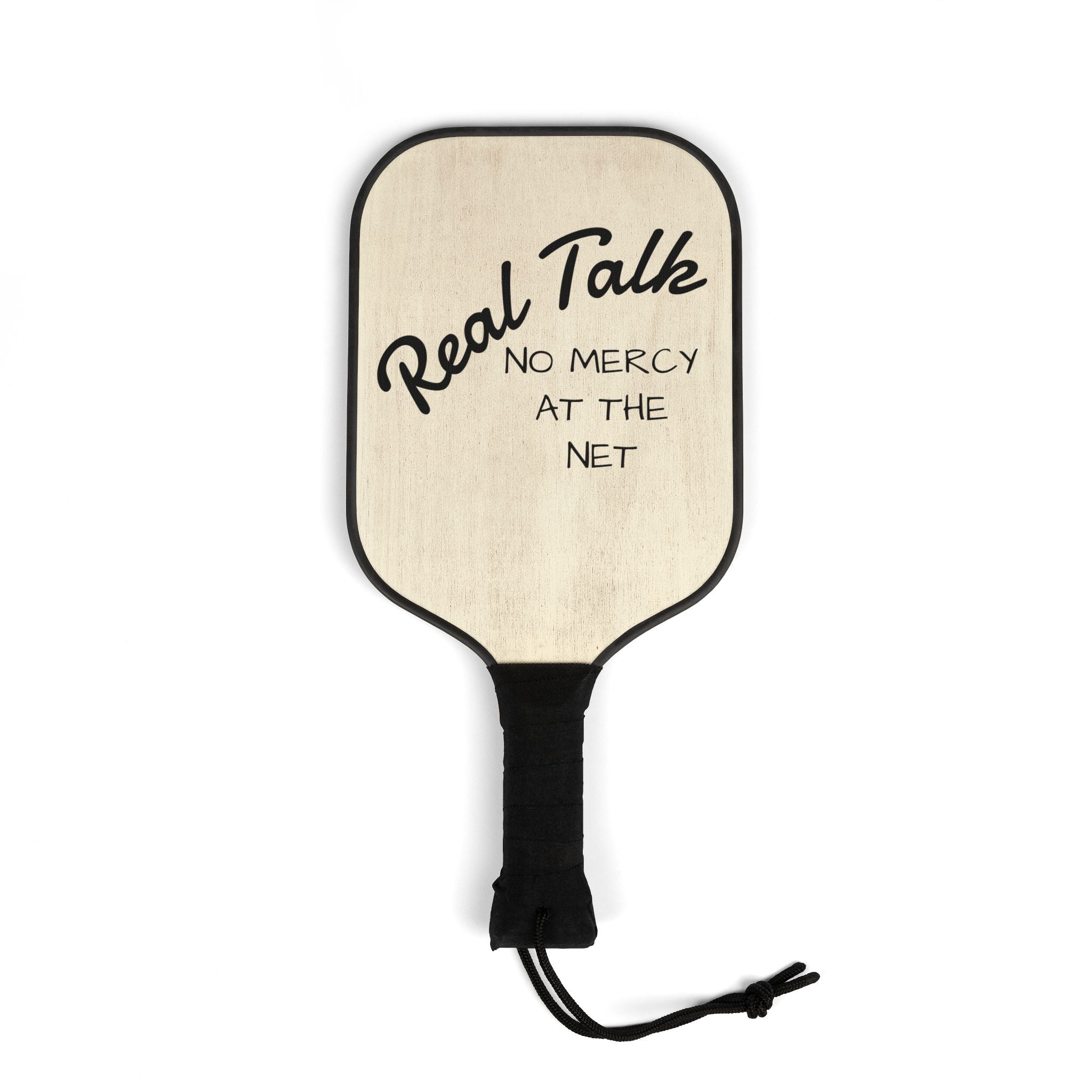 Pickleball Paddle Set — "Real Talk: No Mercy at the Net" Two-Paddle Kit with Balls