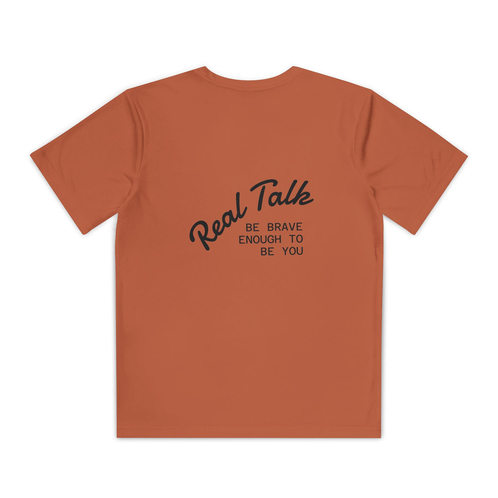 Youth Tee — "Real Talk: Be Brave Enough to Be You" Motivational Youth Shirt