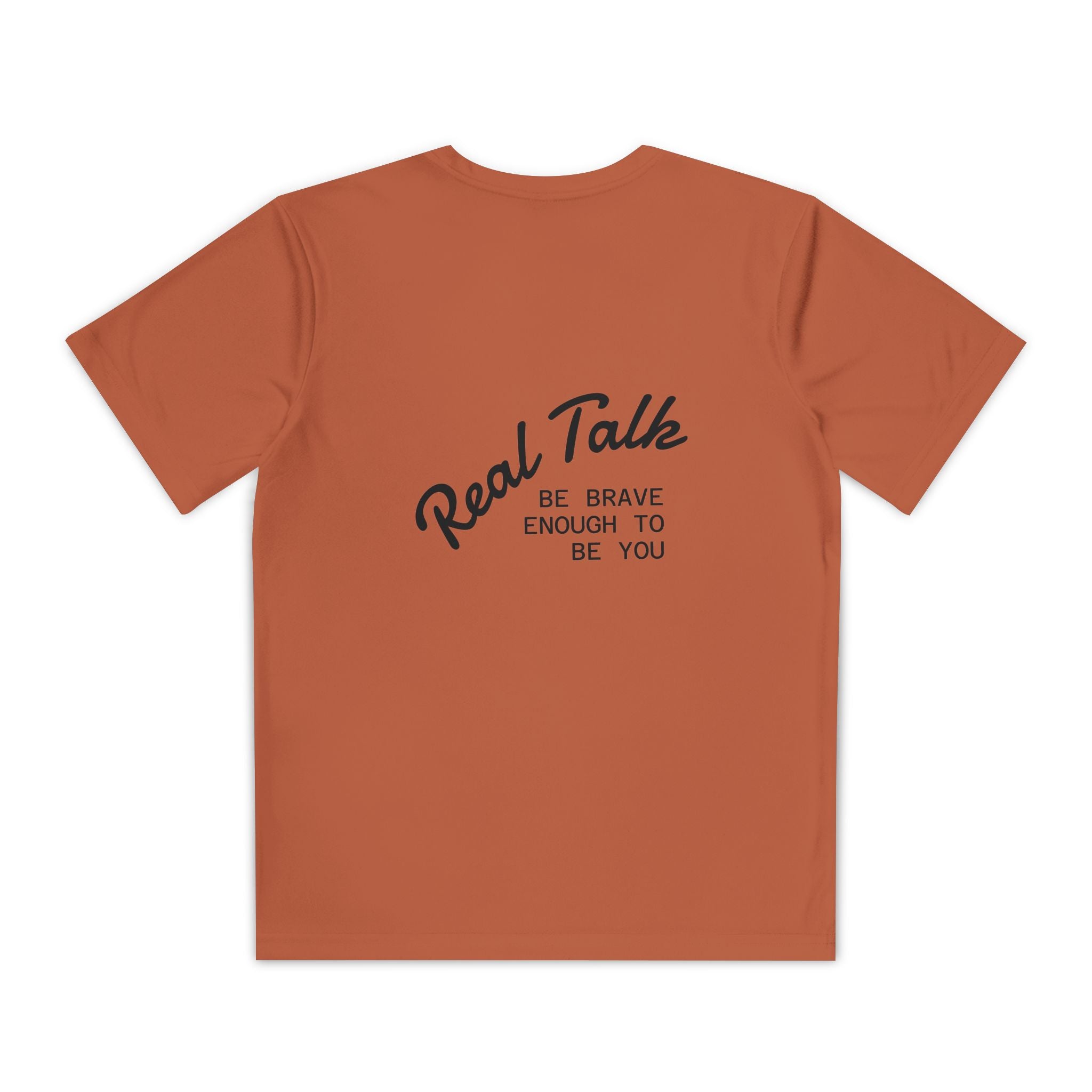 Youth Tee — "Real Talk: Be Brave Enough to Be You" Motivational Youth Shirt