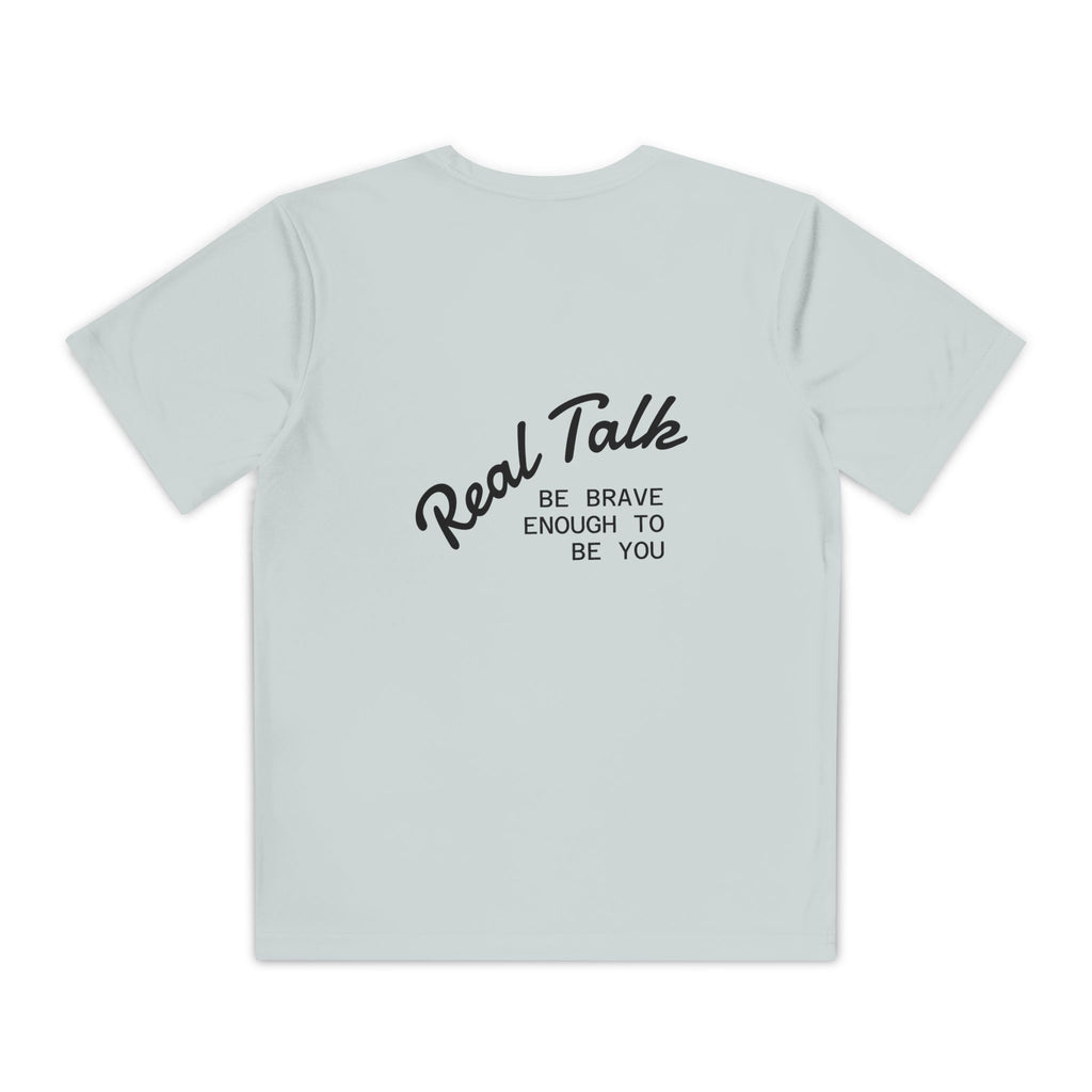 Youth Tee — "Real Talk: Be Brave Enough to Be You" Motivational Youth Shirt