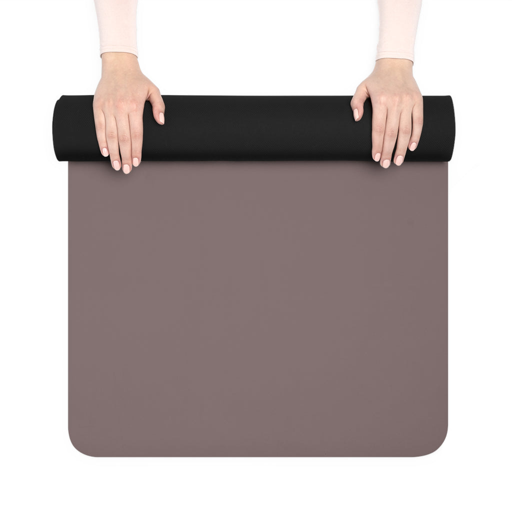 Rubber Yoga Mat — "Real Talk: I Release What No Longer Serves Me" Motivational Non-Slip Mat