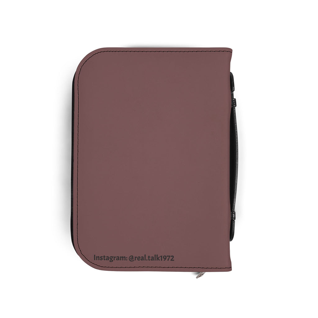 Bible Cover — "Real Talk: Let Go & Let God" Zippered Bible Case