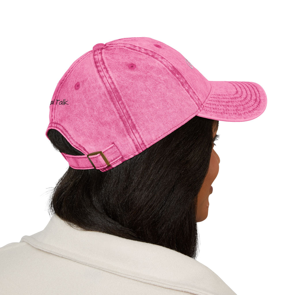 "Choose You" Embroidered Vintage Cap — Distressed Red Baseball Hat for Self-Love & Everyday Wear
