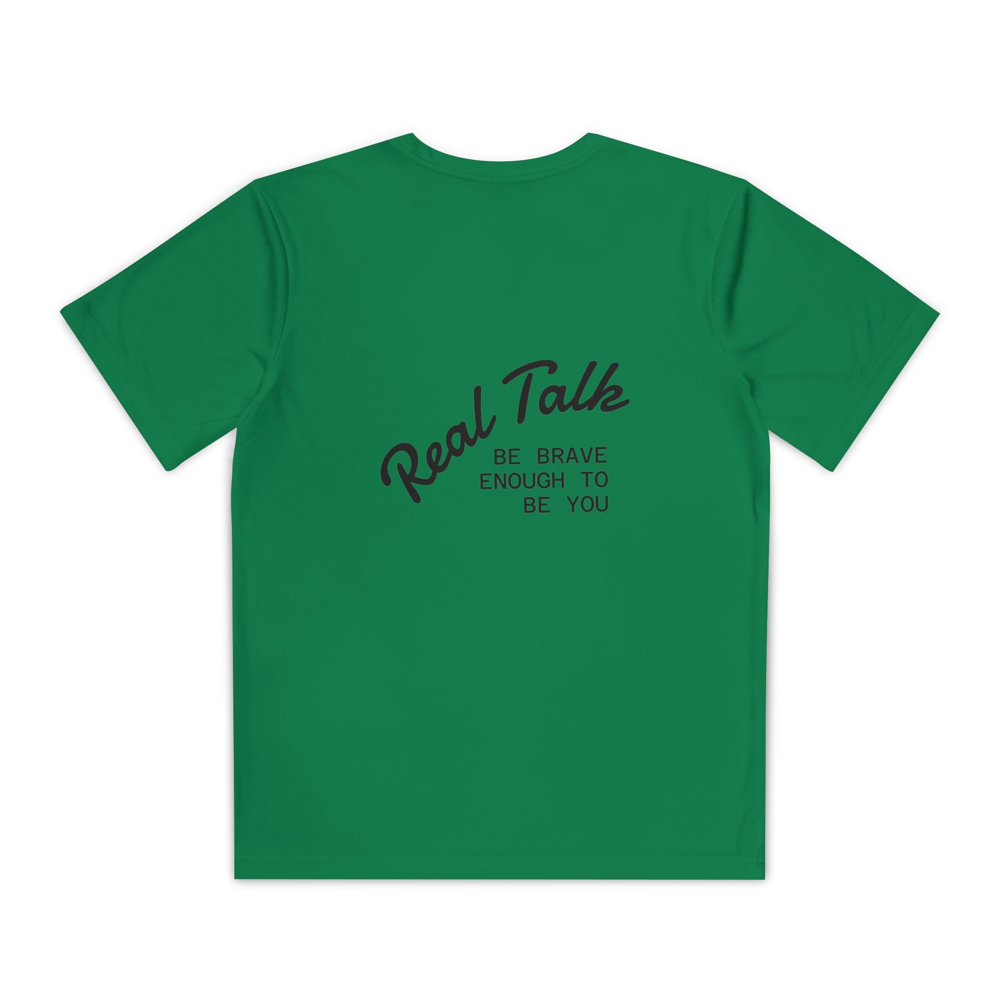 Youth Tee — "Real Talk: Be Brave Enough to Be You" Motivational Youth Shirt