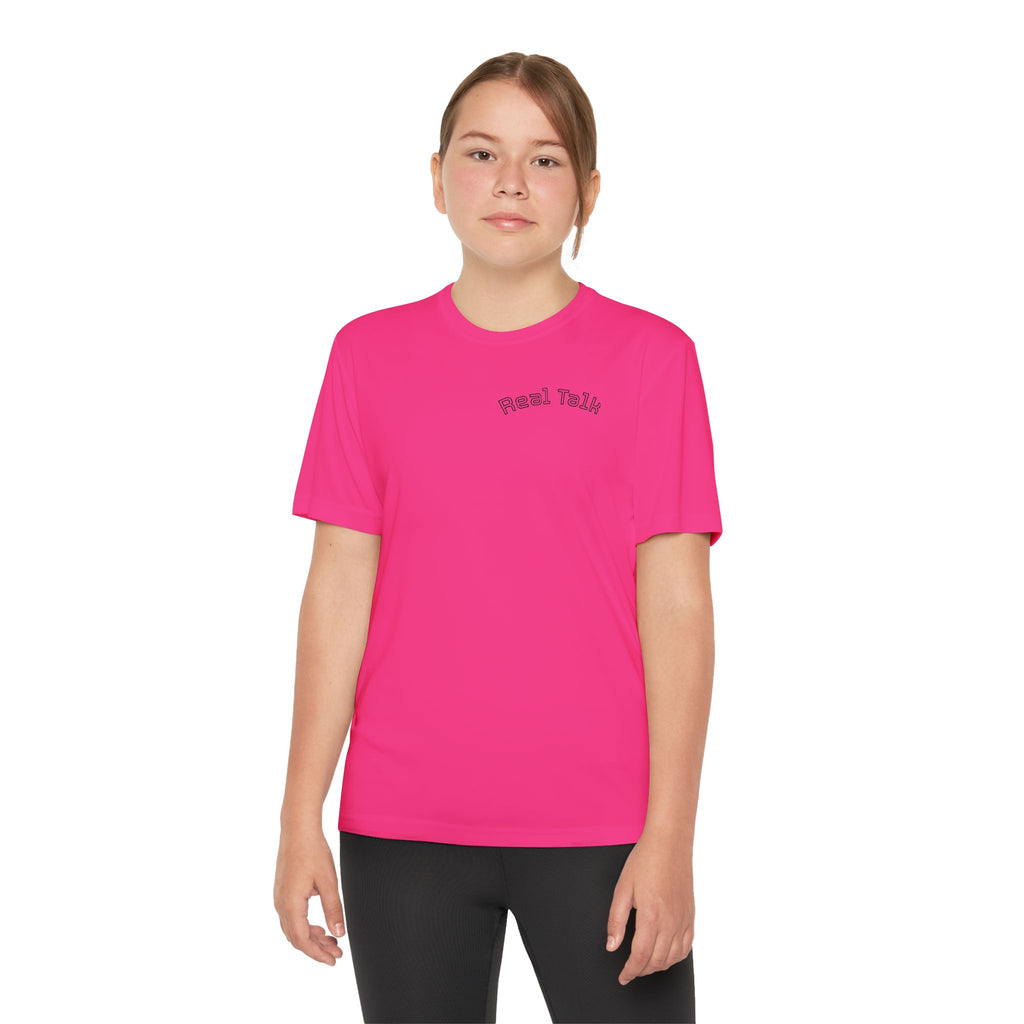 Youth Tee — "Real Talk: Be Brave Enough to Be You" Motivational Youth Shirt