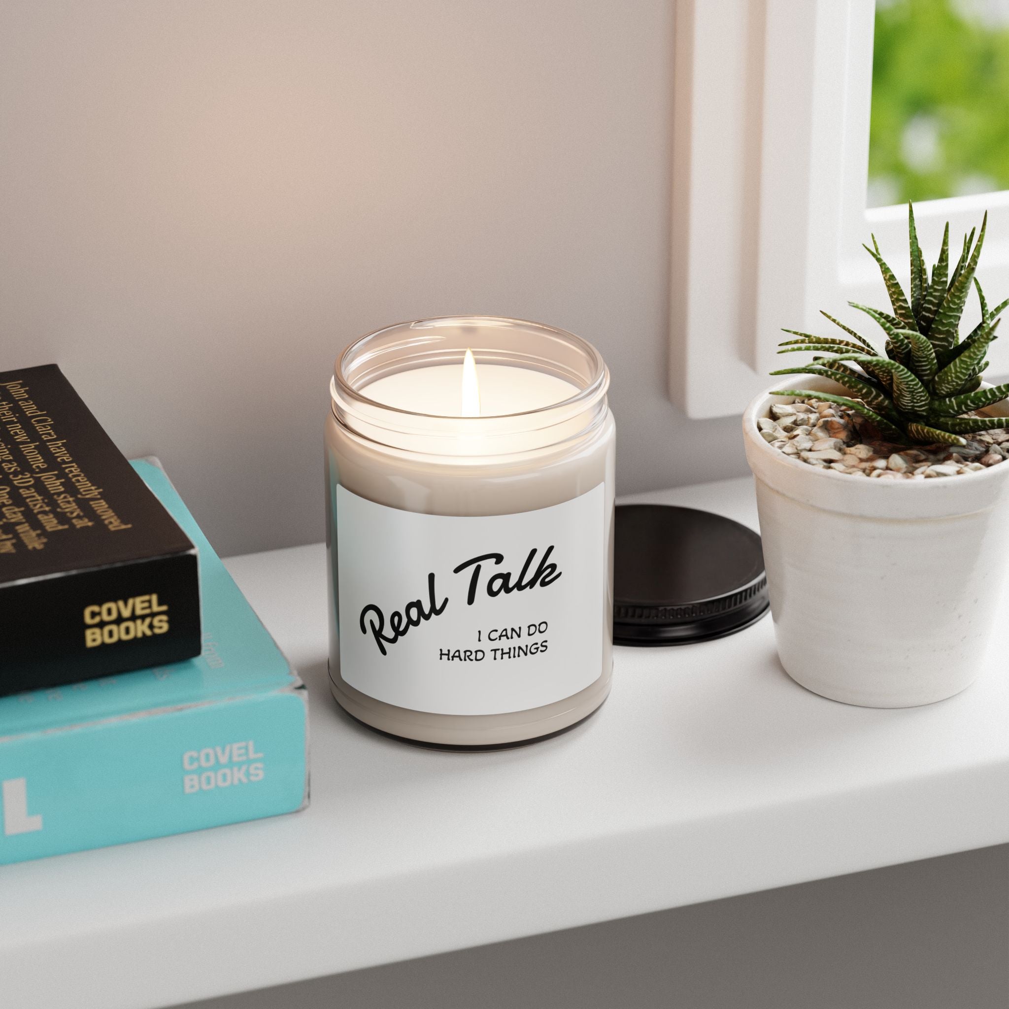Real Talk Soy Candle — "I Can Do Hard Things" Scented 9oz