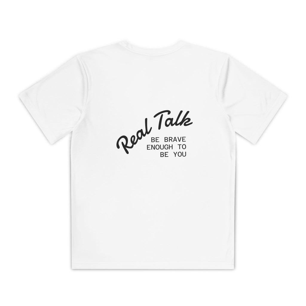 Youth Tee — "Real Talk: Be Brave Enough to Be You" Motivational Youth Shirt