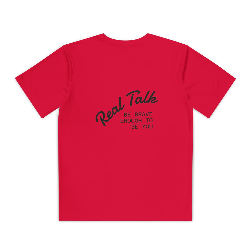 Youth Tee — "Real Talk: Be Brave Enough to Be You" Motivational Youth Shirt