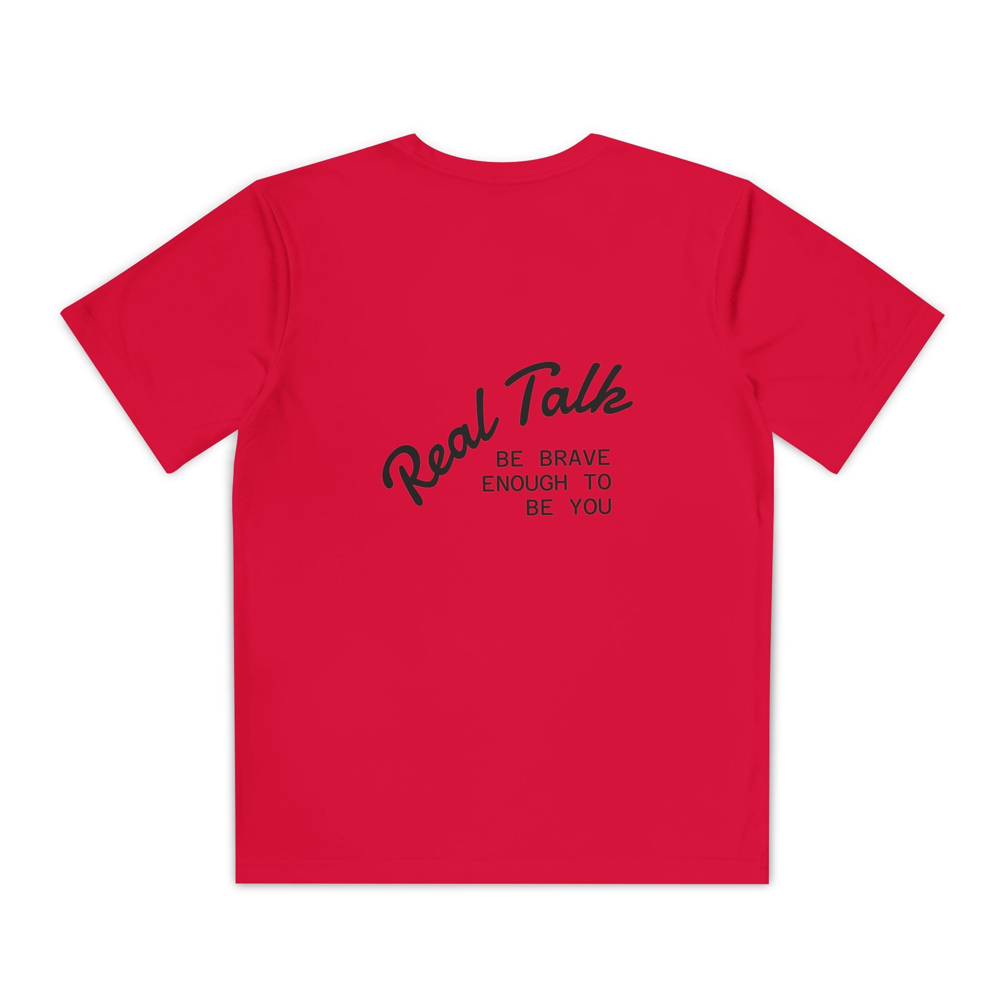 Youth Tee — "Real Talk: Be Brave Enough to Be You" Motivational Youth Shirt