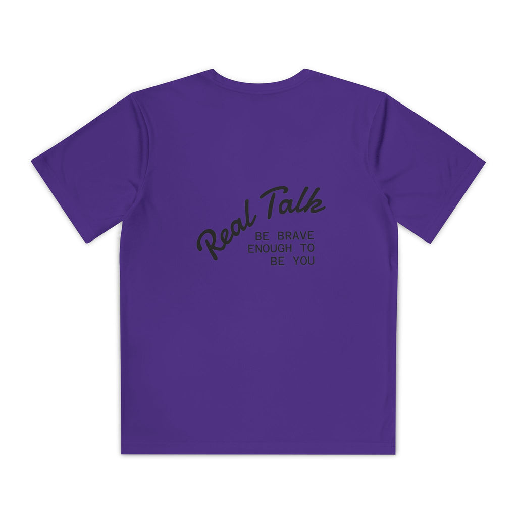 Youth Tee — "Real Talk: Be Brave Enough to Be You" Motivational Youth Shirt
