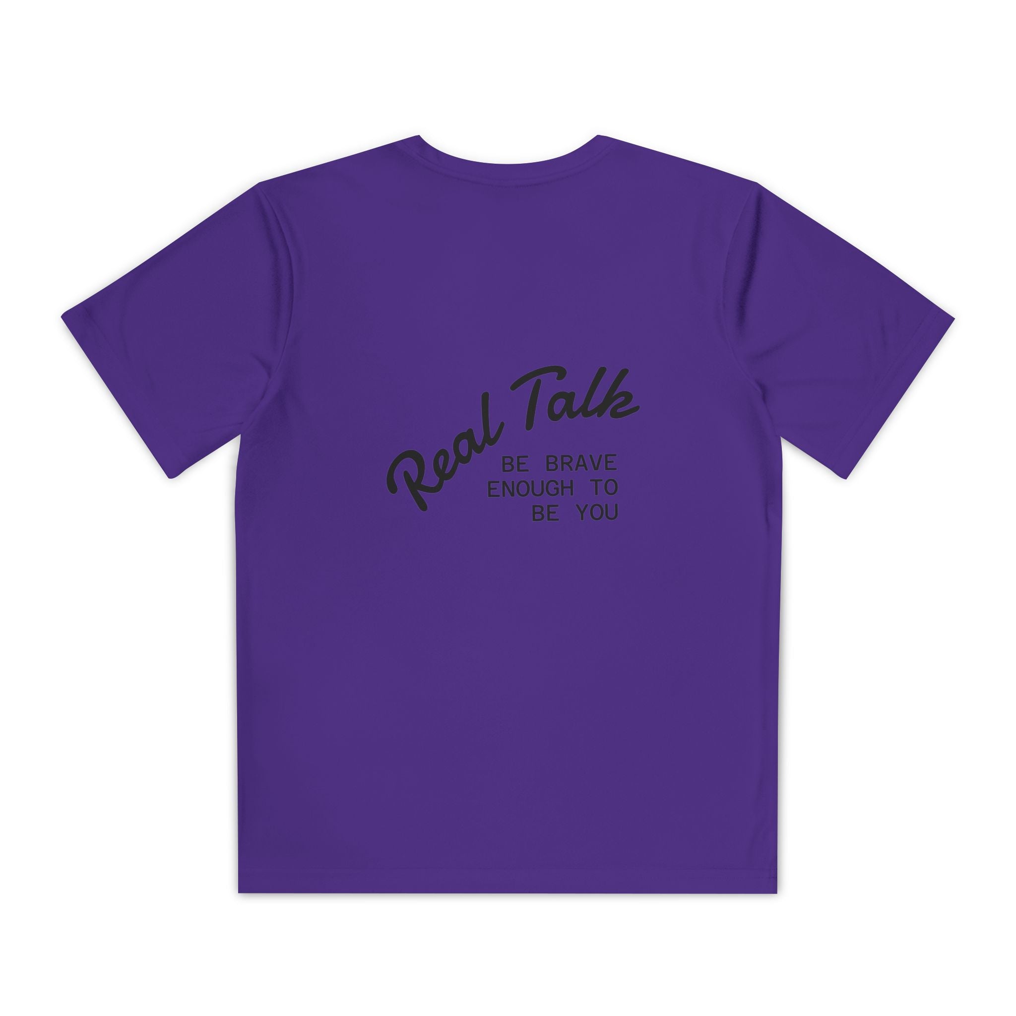 Youth Tee — "Real Talk: Be Brave Enough to Be You" Motivational Youth Shirt