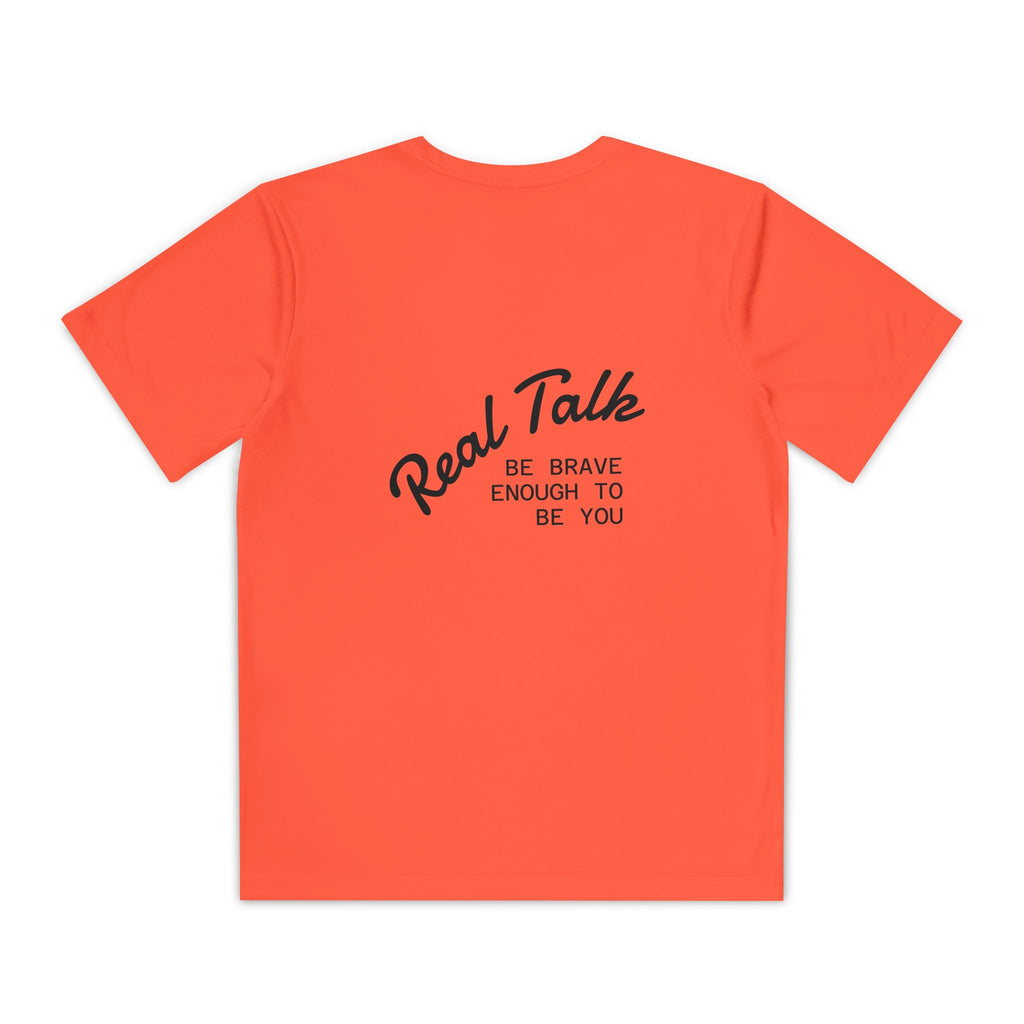 Youth Tee — "Real Talk: Be Brave Enough to Be You" Motivational Youth Shirt