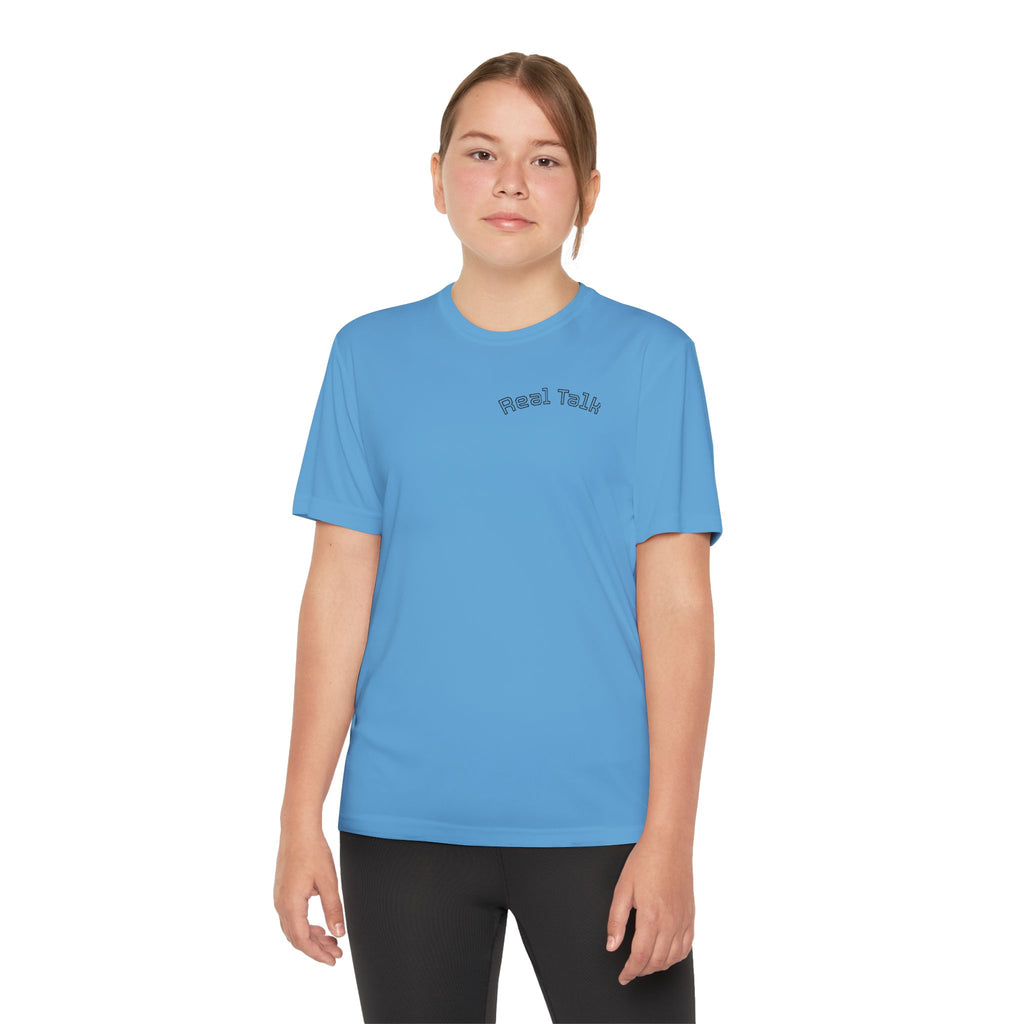 Youth Tee — "Real Talk: Be Brave Enough to Be You" Motivational Youth Shirt