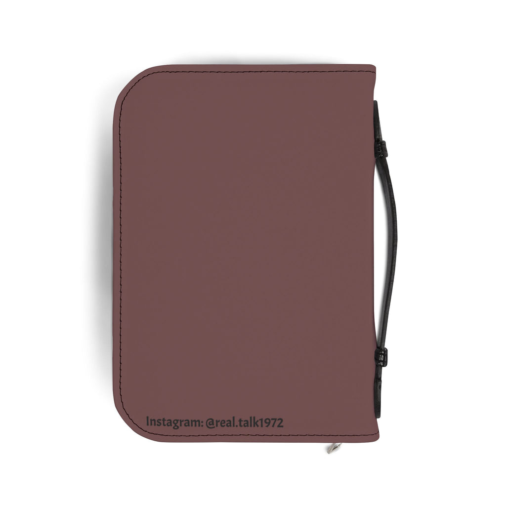 Bible Cover — "Real Talk: Let Go & Let God" Zippered Bible Case