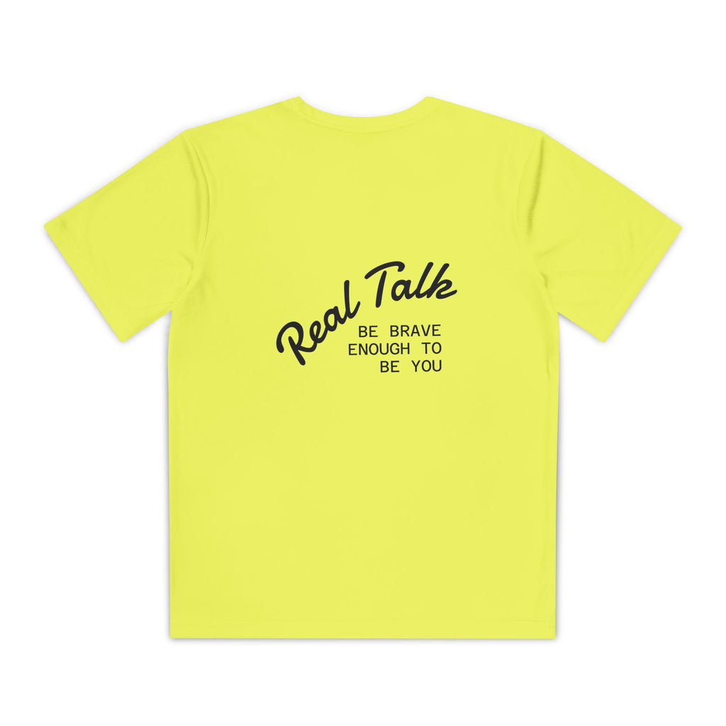 Youth Tee — "Real Talk: Be Brave Enough to Be You" Motivational Youth Shirt