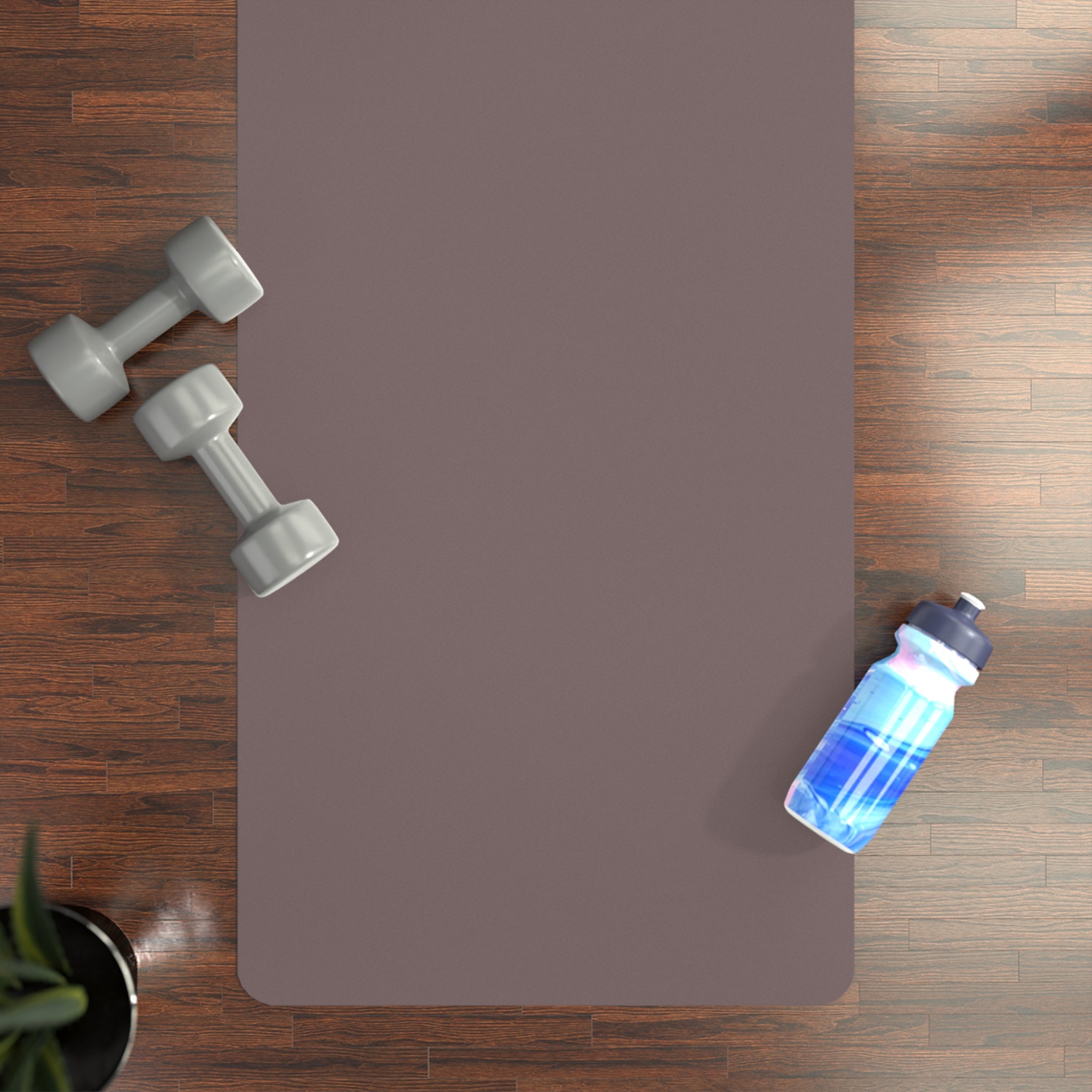 Rubber Yoga Mat — "Real Talk: I Release What No Longer Serves Me" Motivational Non-Slip Mat