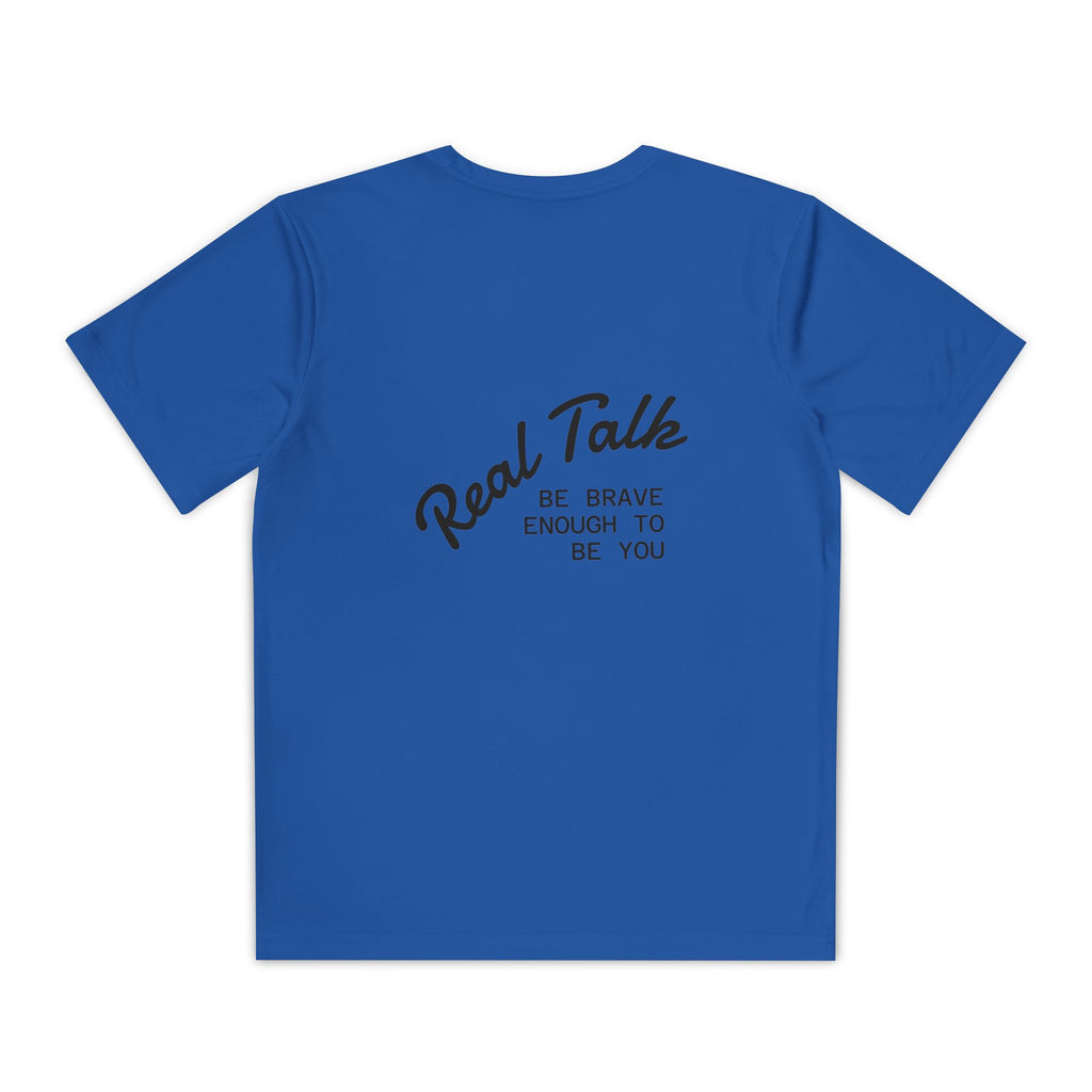 Youth Tee — "Real Talk: Be Brave Enough to Be You" Motivational Youth Shirt
