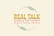 REAL TALK Logo - Warm Palette